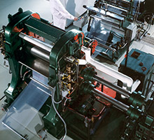 Calendered Film Overhead View